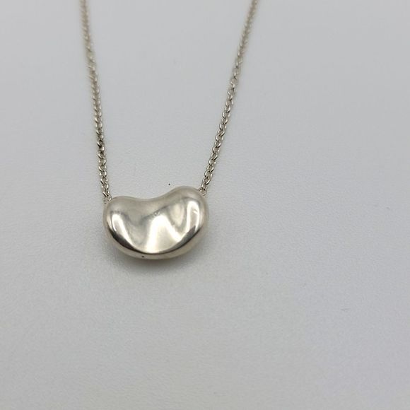 TIFFANY & CO BEAN NECKLACE SILVER - Picture 3 of 5
